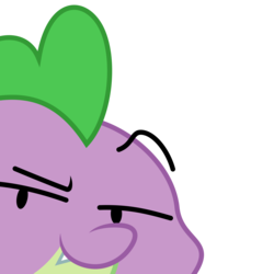 Size: 6000x6000 | Tagged: safe, artist:mamandil, artist:megasweet, spike, dragon, g4, absurd resolution, male, reaction image, simple background, solo, transparent background