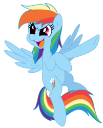 Size: 4317x5376 | Tagged: safe, artist:fonypony, artist:stepandy, color edit, rainbow dash, g4, absurd resolution, female, pointing, solo
