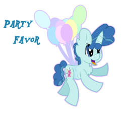 Size: 8280x7544 | Tagged: safe, artist:fonypony, party favor, g4, absurd resolution, balloon, floating, male, open mouth, solo