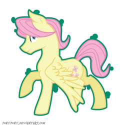 Size: 2292x2292 | Tagged: safe, artist:fonypony, artist:stepandy, color edit, fluttershy, g4, butterscotch, high res, looking at you, rule 63, solo, spread wings