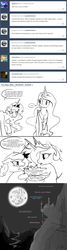 Size: 1280x4784 | Tagged: safe, artist:silfoe, princess celestia, princess luna, royal sketchbook, g4, comic, failed a spot check, moon, prank, tumblr