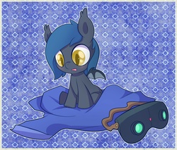 Size: 1280x1091 | Tagged: safe, artist:cuddlehooves, oc, oc only, bat pony, pony, age regression, baby, baby pony, cuddlehooves is trying to murder us, cute, foal, goggles, solo