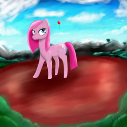 Size: 3000x3000 | Tagged: safe, artist:dashy21, pinkie pie, g4, balloon, female, high res, pinkamena diane pie, solo