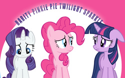 Size: 1920x1200 | Tagged: artist needed, safe, pinkie pie, rarity, twilight sparkle, g4, wallpaper