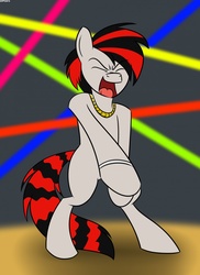 Size: 931x1280 | Tagged: safe, artist:mofetafrombrooklyn, oc, oc only, oc:ibeabronyrapper, pony, bipedal, solo