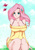 Size: 851x1200 | Tagged: safe, artist:fenrox, fluttershy, butterfly, human, g4, bare shoulders, big breasts, bottomless, bra strap, breasts, busty fluttershy, cleavage, clothes, eared humanization, elf ears, eyelashes, female, hair, huge breasts, humanized, lips, long hair, off shoulder, schrödinger's pantsu, sitting, solo, sweater, sweater dress, sweatershy, watermark