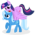 Size: 1280x1280 | Tagged: safe, artist:the smiling pony, trixie, twilight sparkle, alicorn, pony, g4, cute, female, lesbian, mare, mouth hold, ponies riding ponies, raised hoof, riding, rose, ship:twixie, shipping, simple background, transparent background, twilight sparkle (alicorn)