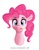 Size: 790x1011 | Tagged: safe, artist:sevedie, pinkie pie, g4, female, portrait, solo, tongue out