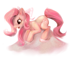 Size: 1102x956 | Tagged: safe, artist:enigmatia, oc, oc only, oc:mariotta, hair bow, solo