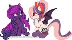 Size: 2889x1609 | Tagged: safe, artist:xwhitedreamsx, oc, oc only, oc:sweet velvet, bat pony, pony, clothes, fangs, simple background, stockings, transparent background