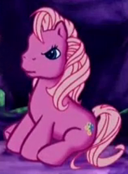 Size: 316x432 | Tagged: safe, screencap, pinkie pie (g3), earth pony, pony, g3, the princess promenade, angry, cropped, female, sitting, solo