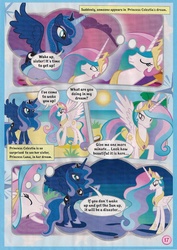 Size: 1000x1412 | Tagged: safe, princess celestia, princess luna, g4, official, comic