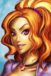 Size: 800x1200 | Tagged: safe, artist:sakuyasworld, adagio dazzle, equestria girls, g4, female, looking at you, solo