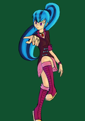 Size: 1240x1754 | Tagged: safe, artist:junker-kun, sonata dusk, equestria girls, g4, female, looking at you, solo