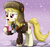 Size: 1871x1742 | Tagged: safe, artist:the-butch-x, march gustysnows, pony, g4, blushing, clothes, coat, coffee, female, hat, mare, open mouth, snow, snowfall, solo, ushanka