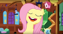 Size: 1280x690 | Tagged: safe, screencap, fluttershy, g4, stare master, faic, female, great moments in animation, solo