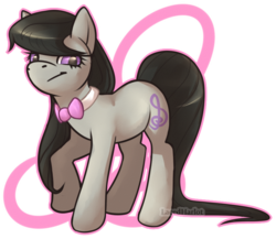 Size: 774x673 | Tagged: dead source, safe, artist:lacedharlot, octavia melody, earth pony, pony, g4, cutie mark, female, long tail, mare, solo, tail