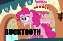 Size: 811x533 | Tagged: safe, edit, edited screencap, screencap, pinkie pie, g4, mmmystery on the friendship express, cake, food, marzipan mascarpone meringue madness, meme