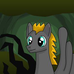 Size: 512x512 | Tagged: safe, artist:platinumdrop, oc, oc only, oc:platinumdrop, pegasus, pony, male, portrait, solo, stallion