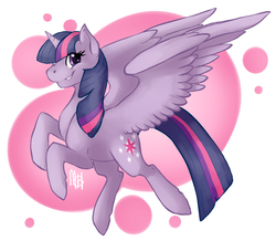 Size: 1115x973 | Tagged: safe, artist:drackana, twilight sparkle, alicorn, pony, g4, female, mare, signature, simple background, smiling, solo, twilight sparkle (alicorn), white background