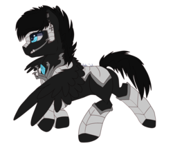 Size: 1024x946 | Tagged: safe, artist:scatteredlove, oc, oc only, oc:eternal nocturn, pegasus, pony, solo