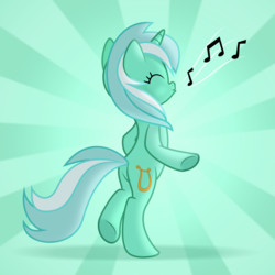 Size: 10000x10000 | Tagged: safe, artist:discorded, lyra heartstrings, pony, g4, .svg available, absurd resolution, bipedal, female, show accurate, singing, solo, standing, vector, whistling