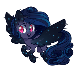 Size: 824x728 | Tagged: safe, artist:buljong, artist:clayterran, oc, oc only, oc:astra, pegasus, pony, crying, flying, simple background, smiling, solo, sparkles, starry eyes, stars, transparent background, wingding eyes