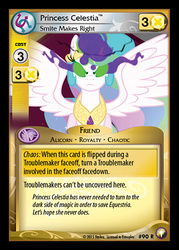 Size: 344x480 | Tagged: safe, princess celestia, g4, card, ccg, enterplay, equestrian odysseys, female, possible spoilers, smiling, solo