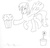 Size: 1182x1137 | Tagged: safe, artist:barryfrommars, derpy hooves, pegasus, pony, g4, carrot, dirt, female, flower, flower pot, monochrome, muffin, solo, traditional art