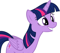Size: 8628x7628 | Tagged: safe, artist:slb94, twilight sparkle, alicorn, pony, g4, party pooped, absurd resolution, adorkable, cute, dork, female, simple background, smiling, solo, transparent background, twilight sparkle (alicorn), vector