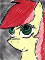 Size: 768x1024 | Tagged: safe, artist:arcanelexicon, roseluck, earth pony, pony, g4, female, mare, solo