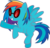 Size: 6000x5706 | Tagged: safe, artist:newlunaticrepublic, dj pon-3, rainbow dash, vinyl scratch, oc, oc only, oc:hazimi, g4, absurd resolution, female, fusion, fusion:dj pon-3, fusion:rainbow dash, fusion:vinyl scratch, fusion:vinyldash, mare, simple background, solo, transparent background