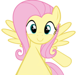 Size: 761x749 | Tagged: dead source, safe, artist:comfydove, fluttershy, pony, g4, boop, cute, female, gentle giant, giant pony, holding, looking at you, offscreen character, pov, shyabetes, simple background, smiling, solo, transparent background, vector