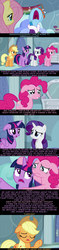 Size: 640x2703 | Tagged: safe, artist:psyga315, applejack, fluttershy, pinkie pie, rainbow dash, rarity, twilight sparkle, g4, tanks for the memories, cans.wav, death, dying, hilarious in hindsight, mane six, psyga's alternate pony scenes, text, true capitalist radio, twilight sparkle (alicorn)