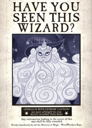 Size: 759x1054 | Tagged: safe, pony, unicorn, crossover, harry potter (series), magic, poster, wanted, wanted poster
