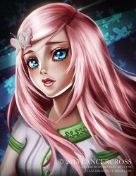 Size: 800x1035 | Tagged: safe, artist:lancercross, fluttershy, human, g4, female, freckles, humanized, solo