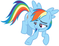 Size: 1015x788 | Tagged: safe, artist:s.guri, rainbow dash, g4, party pooped, female, simple background, solo, transparent background, vector