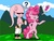 Size: 552x416 | Tagged: safe, pinkie pie, earth pony, pony, g4, crossover, dragon ball, dragon ball z, majin boo, pink, ponified, pony boo