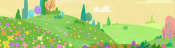 Size: 1493x410 | Tagged: safe, screencap, g3, g3.5, twinkle wish adventure, g3 panorama, meadow, no pony, panorama, scenery, somewhere super new
