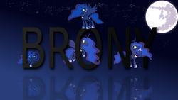 Size: 1920x1080 | Tagged: dead source, safe, artist:dhgboxmonster, princess luna, g4, apple, brony, dark, mare in the moon, moon, multeity, reflection, vector, wallpaper