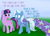 Size: 2500x1800 | Tagged: safe, artist:phallen1, trixie, twilight sparkle, alicorn, pony, g4, concerned, denial, dialogue, dragging, female, lies, mare, newbie artist training grounds, parachute, shaking, skydiving, traumatized, twilight sparkle (alicorn), walking