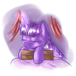 Size: 880x880 | Tagged: safe, artist:karmamoonshadow, twilight sparkle, alicorn, pony, g4, female, mare, sleeping, solo, twilight sparkle (alicorn)