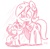 Size: 664x652 | Tagged: safe, artist:melodenesa, oc, oc only, oc:temmy, pony, cute, female, filly, monochrome, nation ponies, ponified, sg50, singapore