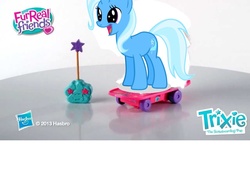 Size: 1280x867 | Tagged: safe, trixie, pony, unicorn, g4, bad edit, female, fur-real, furreal, furreal friends, mare