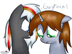 Size: 1600x1200 | Tagged: safe, artist:nevaylin, oc, oc only, oc:littlepip, oc:velvet remedy, pony, unicorn, fallout equestria, bust, colored pupils, comic, fanfic, fanfic art, female, floppy ears, horn, insult, looking down, mare, open mouth, simple background, talking, text, transparent background