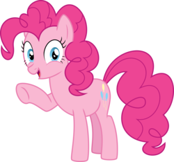 Size: 6463x6038 | Tagged: safe, artist:1apeepa, pinkie pie, g4, absurd resolution, female, simple background, solo, transparent background, vector