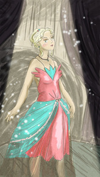 Size: 670x1191 | Tagged: safe, artist:alexyorim, applejack, human, g4, 2014, 20s, applejewel, female, flapper, humanized, solo