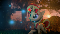 Size: 3840x2160 | Tagged: safe, artist:indexpony, sunset shimmer, pony, unicorn, g4, 3d, female, high res, solo, source filmmaker