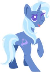 Size: 369x529 | Tagged: safe, artist:orcakisses, trixie, pony, unicorn, g4, female, mare, raised hoof, simple background, smiling, solo, transparent background, wink