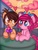 Size: 764x1015 | Tagged: safe, artist:dolphininspace, pinkie pie, oc, g4, alternate hairstyle, balloon, bow, curiosity, dawn, heart, heart balloon, ice cream, milkshake, ponytail, sun, table, tongue out